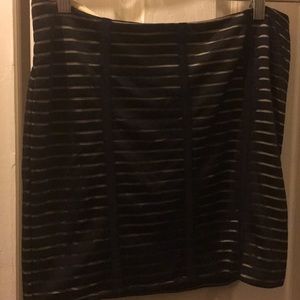 NWT black and nude skirt